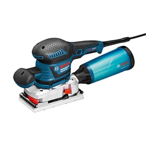 Bosch Schwingleifer der Extraklasse. Besonders hochwertig und schwingungsarm für perfekte Handhabung.* Bosch Professional GSS 230 AVE, 300 W Nennaufnahmeleistung, 92mm Schleifplatte, 182mm Schleifplatte, L-BOXX, Schleifpapier, Microfilter Box, Zusatzhandgriff - 1